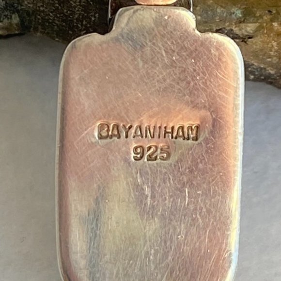 VTG Sterling Silver 925 Signed Bayanihan Modernist Panel Link Bracelet 7.25" 34g - Picture 7 of 16